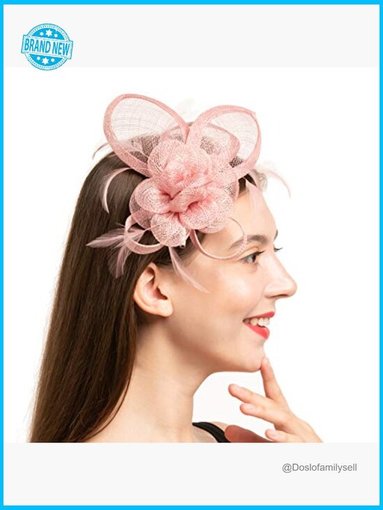 Vintage Sinamay Fascinator Handmade Tea Party Wedding Church Derby Cocktail main image 6